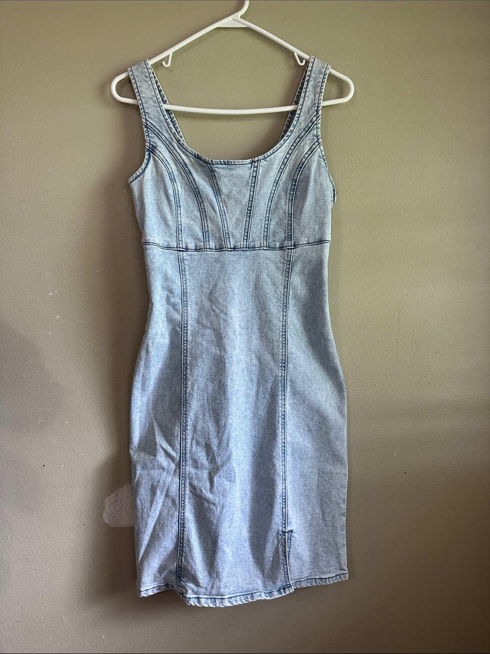 Rewash Light Blue Denim Mini Dress
